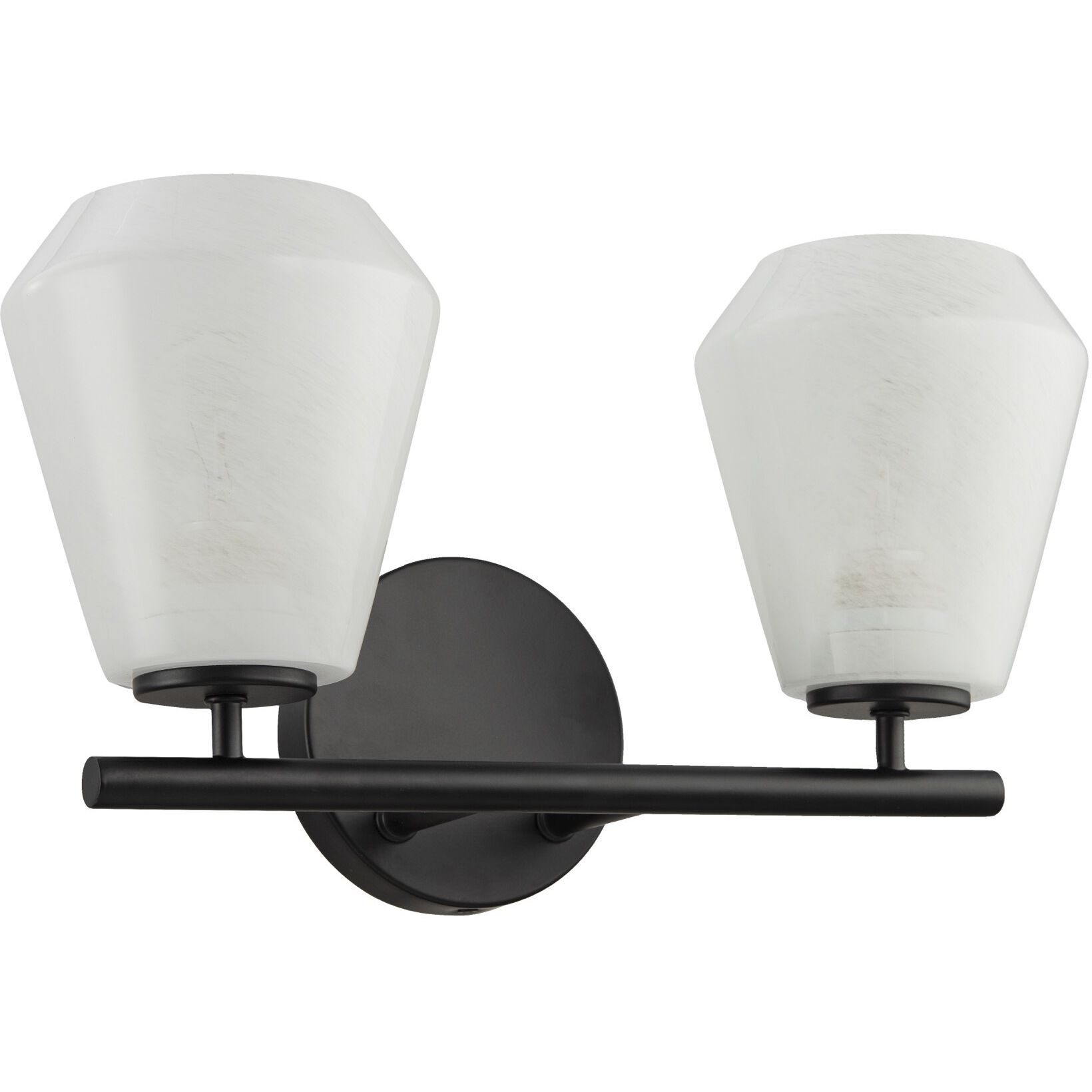Brooke 2 Light 14.75 inch Black Bathroom Vanity Wall Light