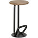 Hook 26 inch Matte Black Counter Stool, Right