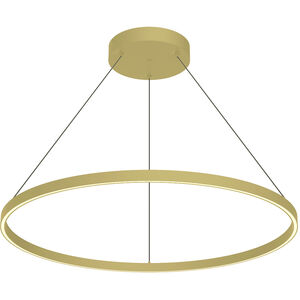 Cerchio 35 inch Brushed Gold Pendant Ceiling Light