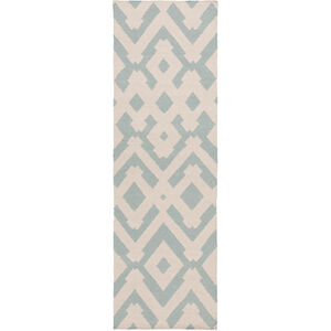 Paddington 63 X 39 inch Aqua, Beige Rug