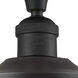 Franklin Restoration Large Oxford 1 Light 12 inch Matte Black Semi-Flush Mount Ceiling Light in Matte White Glass, Franklin Restoration