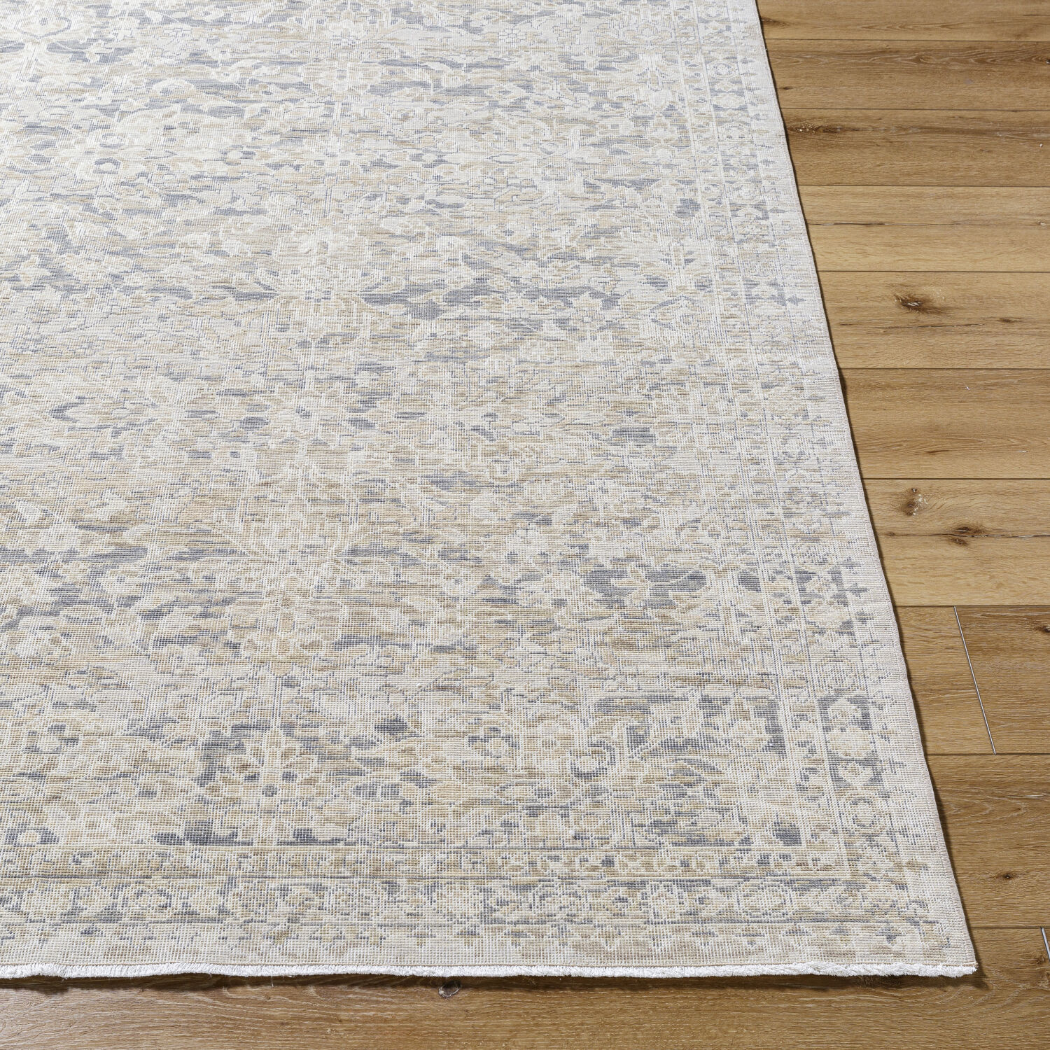 Once Upon a Time 118.11 X 35.04 inch Gray / Light Brown / Ivory / Light Gray / Tan Machine Woven Rug in 3 x 10