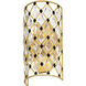 Windsor Sconce Wall Light in French Gold and Matte Black