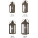 Heritage Anchorage Outdoor Wall Mount Lantern in Light Oiled Bronze, Non-LED, Medium