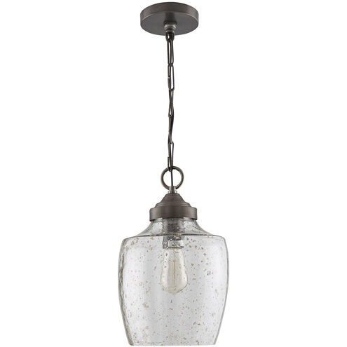 Elijah 1 Light 9 inch Dark Pewter Pendant Ceiling Light