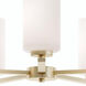 Leo LED 24 inch Light Antique Brass Chandelier Ceiling Light