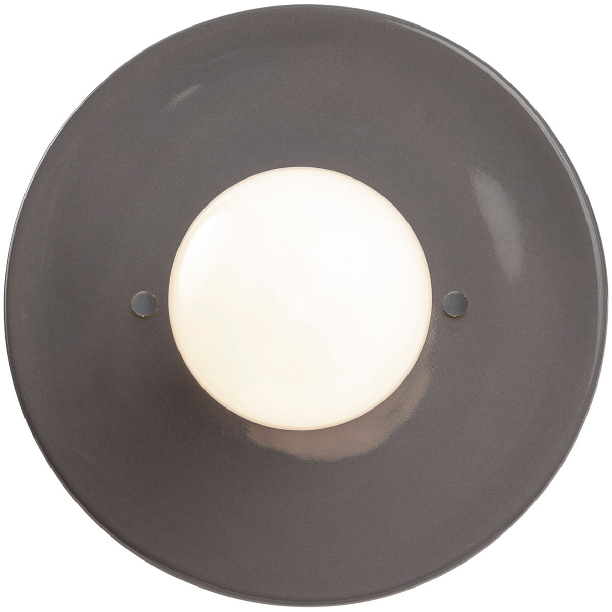 Radiance Collection 1 Light 8 inch Gloss Grey Flush Mount Ceiling Light