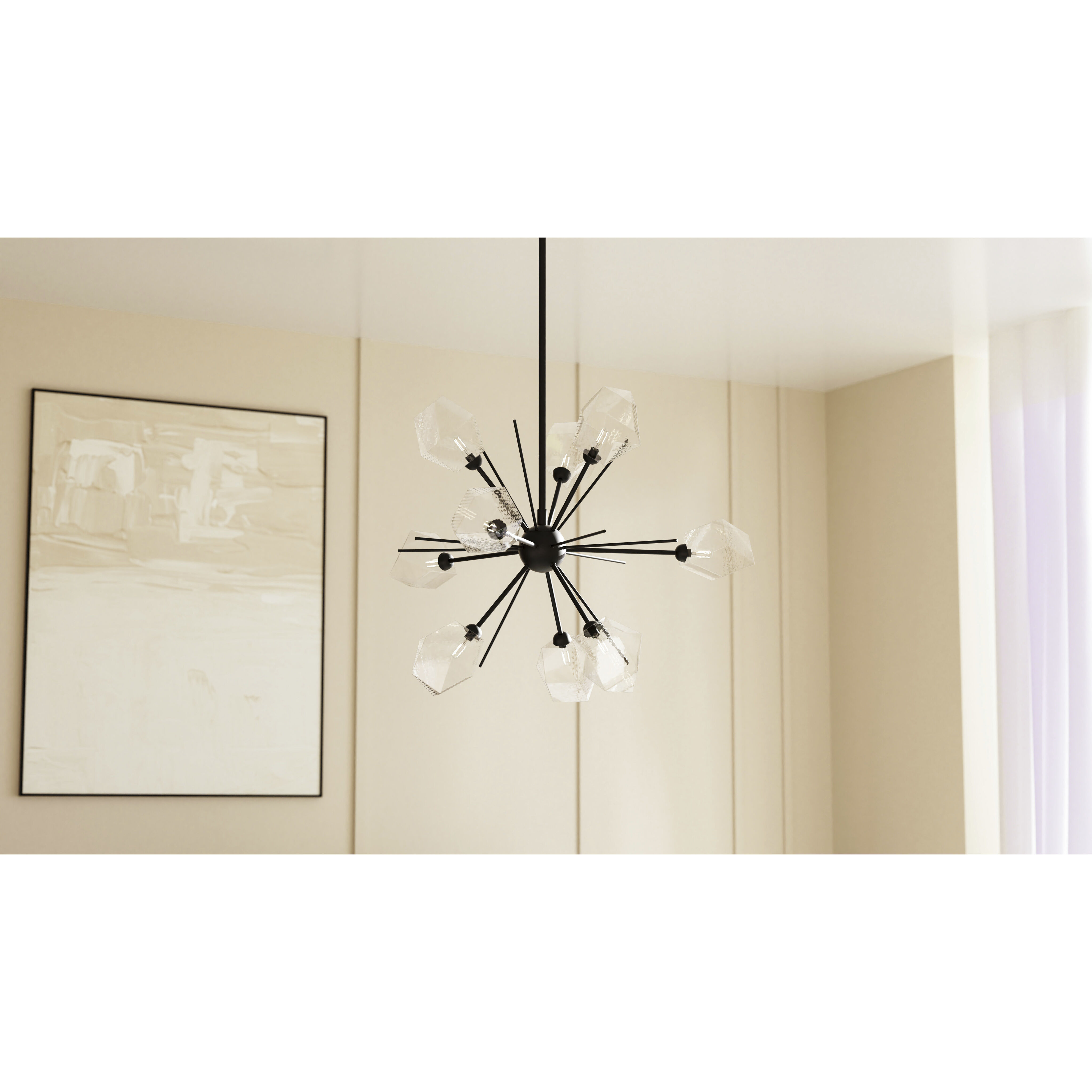 Salvador 9 Light 30 inch Earth Black Chandelier Ceiling Light