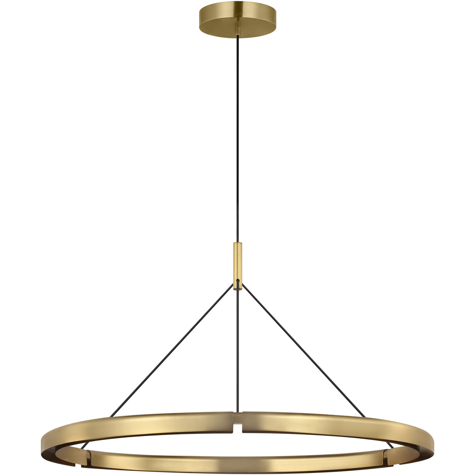 Peter Bristol Cloak LED 36.6 inch Hand-Rubbed Antique Brass Chandelier Ceiling Light