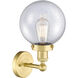 Beacon Sconce Wall Light in Satin Gold, Seedy