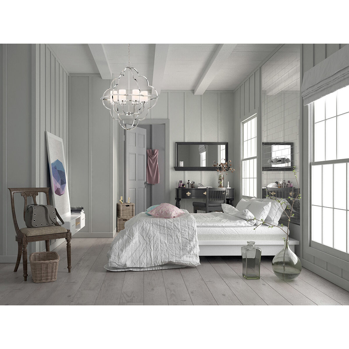 Douville 1 Light 18 inch Chrome Chandelier Ceiling Light