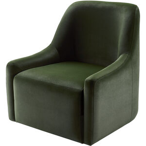 Tasa Upholstery: Dark Green; Base: Green Swivel Chair