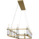 Rosalind 12 Light 17 inch Brushed Natural Brass Chandelier Ceiling Light