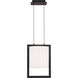 Park Avenue LED 9.13 inch Black Pendant Ceiling Light, dweLED