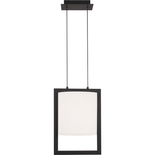 Park Avenue LED 9.13 inch Black Pendant Ceiling Light, dweLED