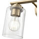 Moven 2 Light 14.25 inch Modern Gold Vanity Light Wall Light