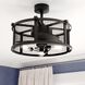 Humboldt 6.1 inch Black with Black-Dark Bronze Blades Ceiling Fan