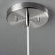 Radiance Collection LED 11.75 inch Hammered Pewter with Polished Chrome Pendant Ceiling Light