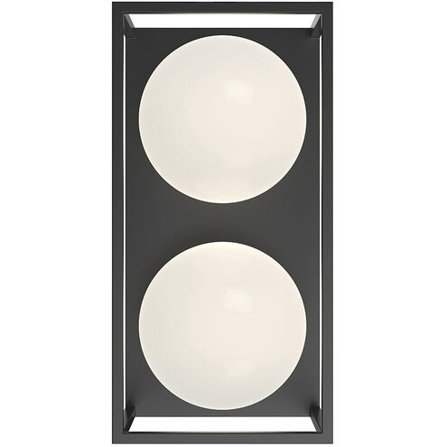 Alora Mood Amelia 2 Light Black Outdoor Wall Light