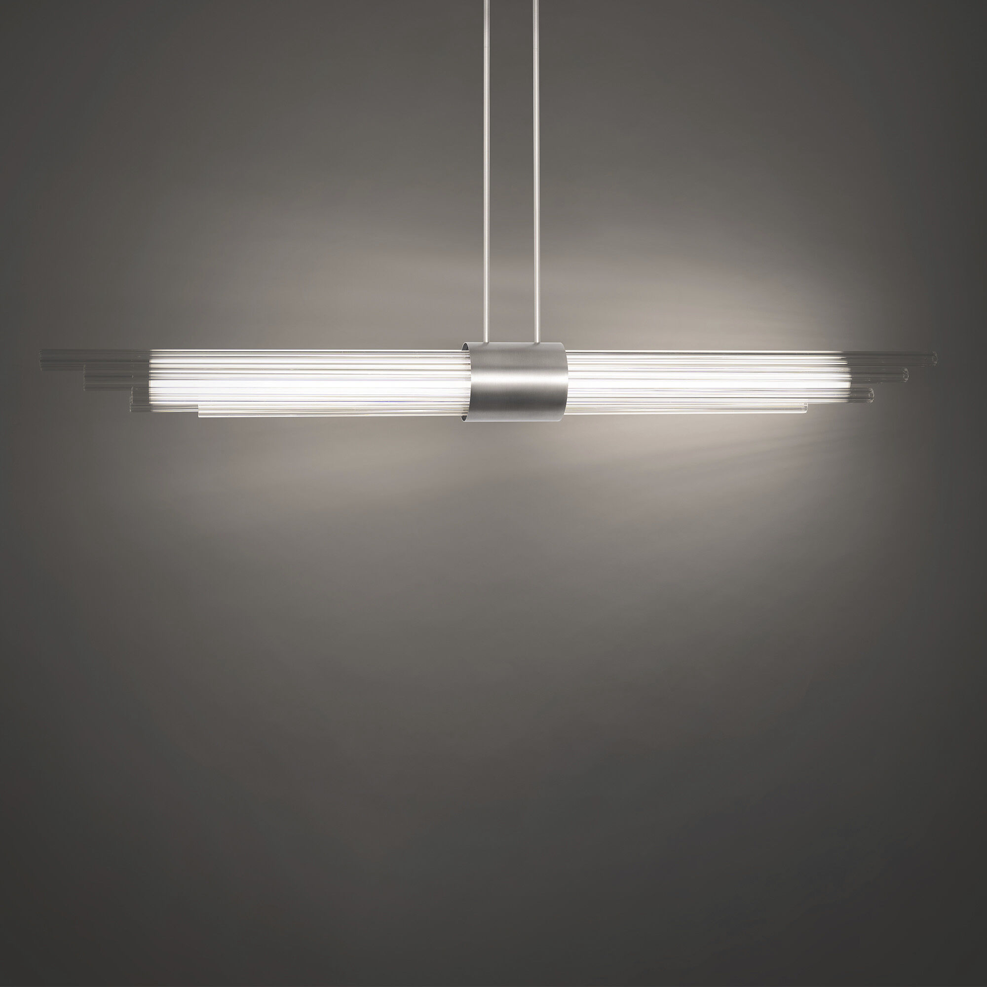 Luzerne Linear Pendant Ceiling Light in Brushed Nickel