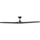 Williwaw 72 inch Black with Walnut Blades Ceiling Fan