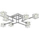 Lyra 8 Light 32 inch Chrome Flush Mount Ceiling Light
