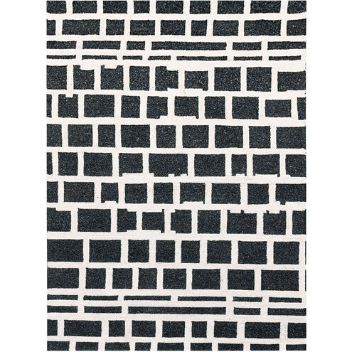 Contemporary Luxe 158 X 118 inch Black/White Rug in 10 x 13