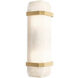 Pandora 2 Light 5.12 inch Antique Brass and Alabaster Wall Lamp Wall Light