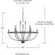 Greyson 12 Light 40 inch Matte Black Chandelier Ceiling Light