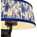 Alora Mood Scout 2 Light 8.13 inch Matte Black and Blue Linen Wall/Vanity Light Wall Light