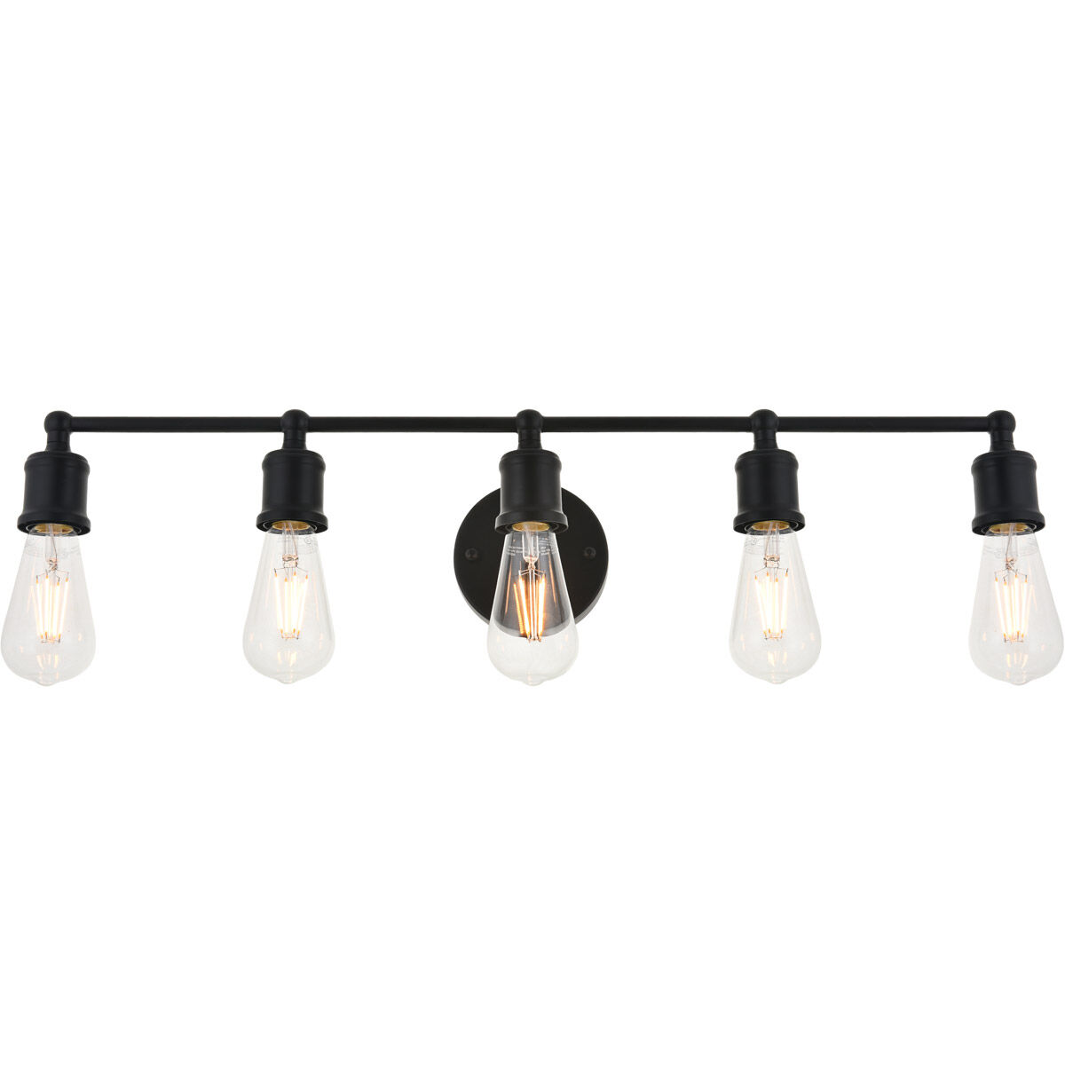 Serif 5 Light 29 inch Black Wall Sconce Wall Light