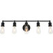 Serif 5 Light 29 inch Black Wall Sconce Wall Light