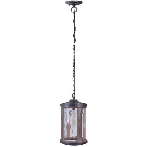 Madera 1 Light 9 inch Brushed Aluminum Outdoor Pendant, Large