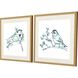 Animals Collection Green Framed Art