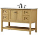 Metropolis 48 X 22 X 34 inch Natural Wood Vanity Sink Set