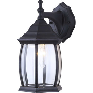 Madison 1 Light 7.75 inch Black Outdoor Lantern, Downlight