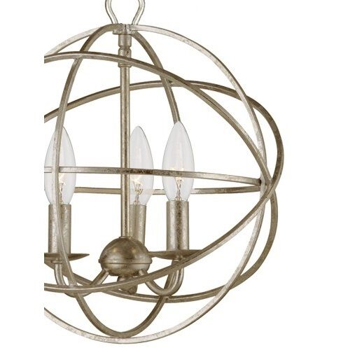 Somma Way 3 Light 12.5 inch Silver Mini Chandelier Ceiling Light