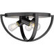 Colson 3 Light 14.25 inch Matte Black Flush Mount Ceiling Light in No Shade, Damp