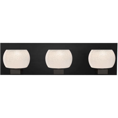 Keno 3 Light 22 inch Black Vanity Light Wall Light