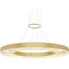 Bjoux LED 32 inch Brass Down Chandelier Ceiling Light