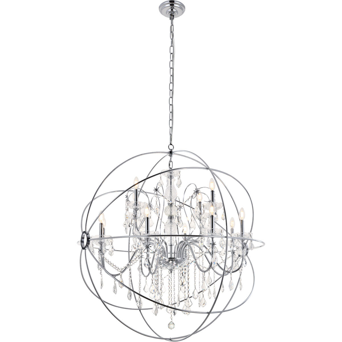 Cordelia 12 Light 44 inch Chrome Pendant Ceiling Light