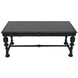 Portuguese 72 X 32 inch Hand Rubbed Black Desk