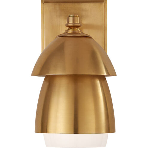 Thomas O'Brien Whitman 1 Light 4.75 inch Hand-Rubbed Antique Brass Sconce Wall Light, Small