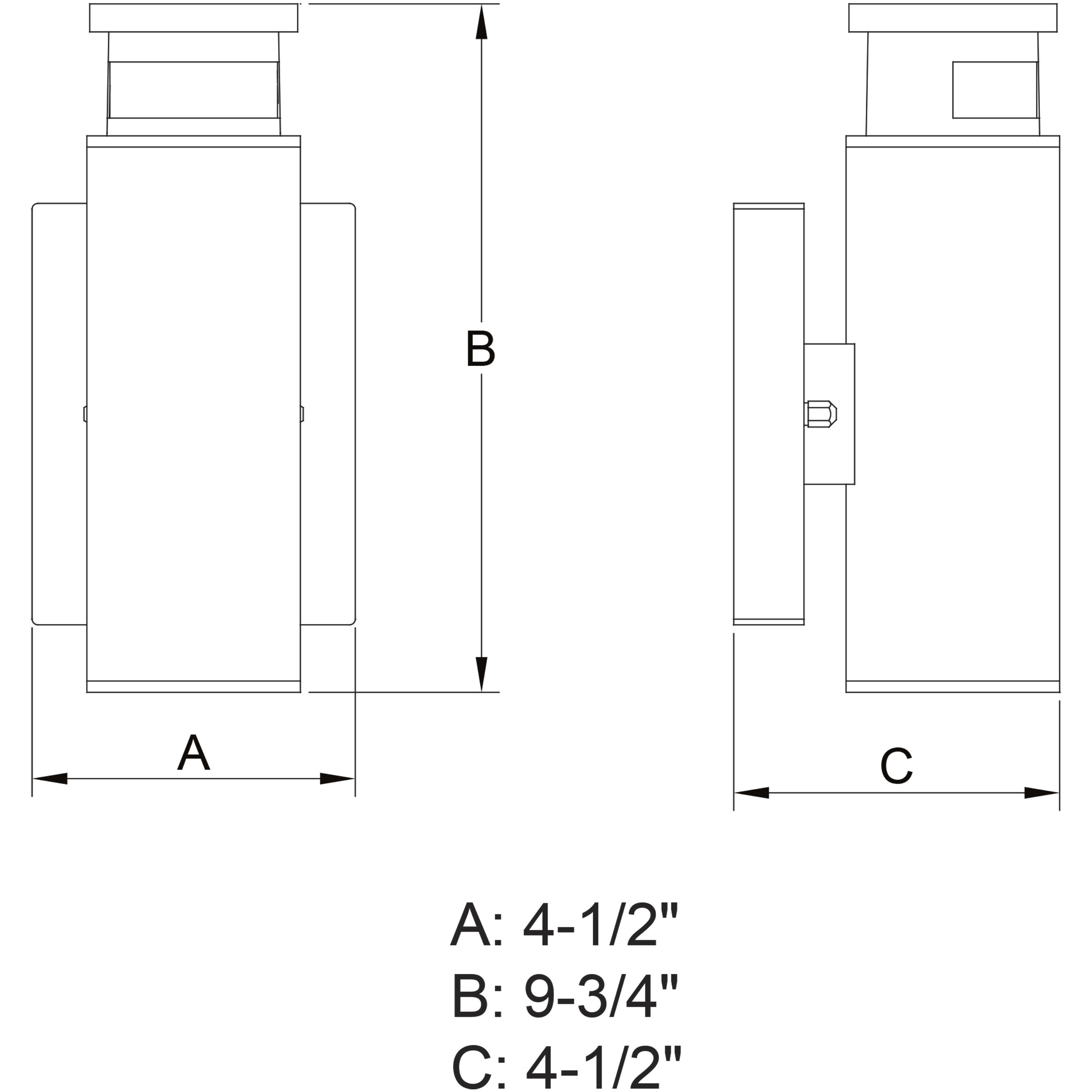 Chiasso Textured Black Outdoor Motion Sensor
