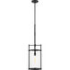 C&M by Chapman & Myers Eastham 1 Light 10 inch Textured Black Outdoor Pendant