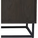 Seaton 65 X 17 inch Warm Toffee with Black Credenza