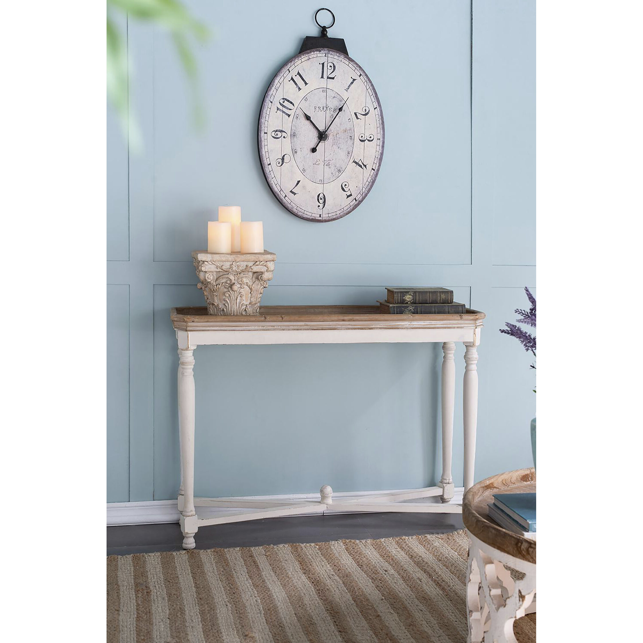 Thaddeus 29 X 17.7 inch Wall Clock