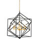 Canada 6 Light 26 inch Black Chandelier Ceiling Light