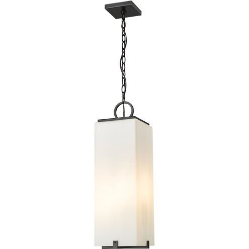 Sana 3 Light 8 inch Black Outdoor Chain Mount Ceiling Fixture