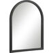 Olfito 24 X 18 inch Matte Black Wall Mirror